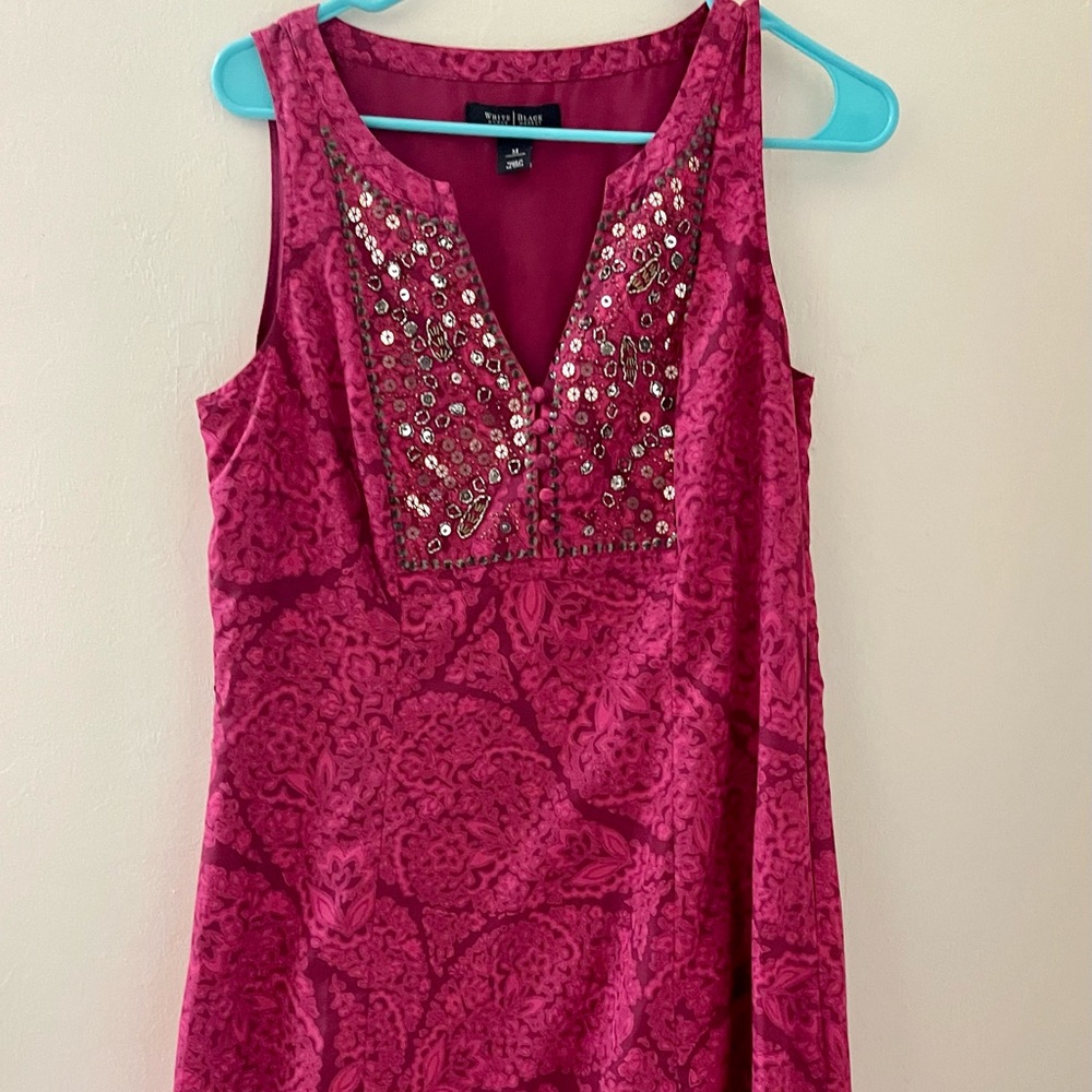 WHBM Tank dress with ruffle bottom